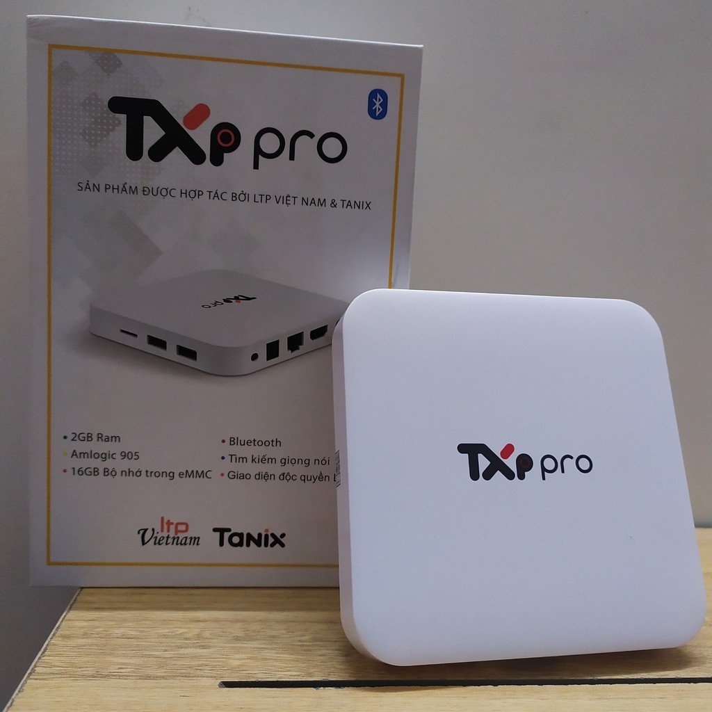 Android Tivi Box TXP Pro Truyền hình vtvcap On Bản Quyền HĐH Android 9 Ram 2G Rom 16G Chip Amlogic 905 - Hàng Chính Hãng