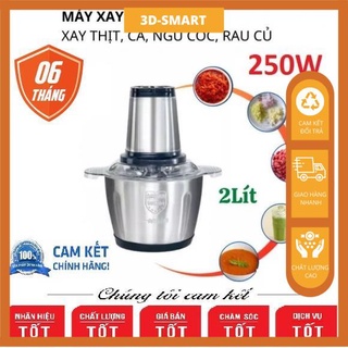 Máy xay thịt bằng cối inox 2 lít dao 4 lưỡi food processor hda