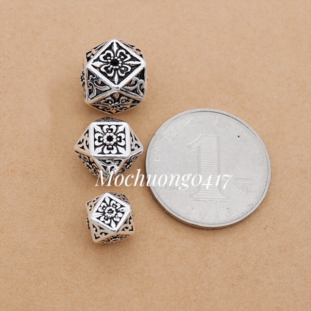 [GIÁ SỈ] Charm bạc hoa đa giác - Hàng bạc loại 1 siêu đẹp PH691