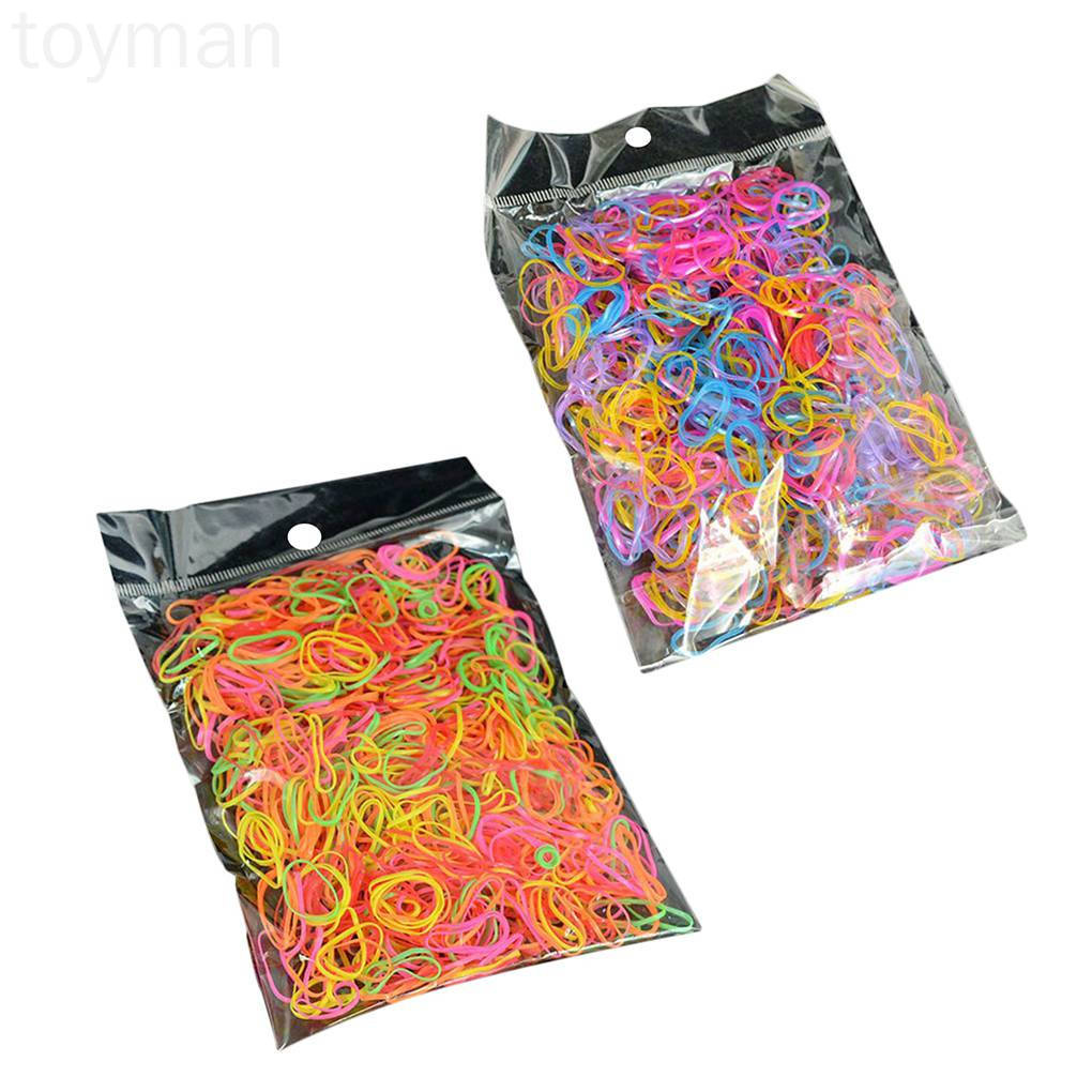 Bộ 1000 Dây Thun Buộc Tóc Bằng Tpu Co Giãn Dùng Một Lần Cho Bé Gái