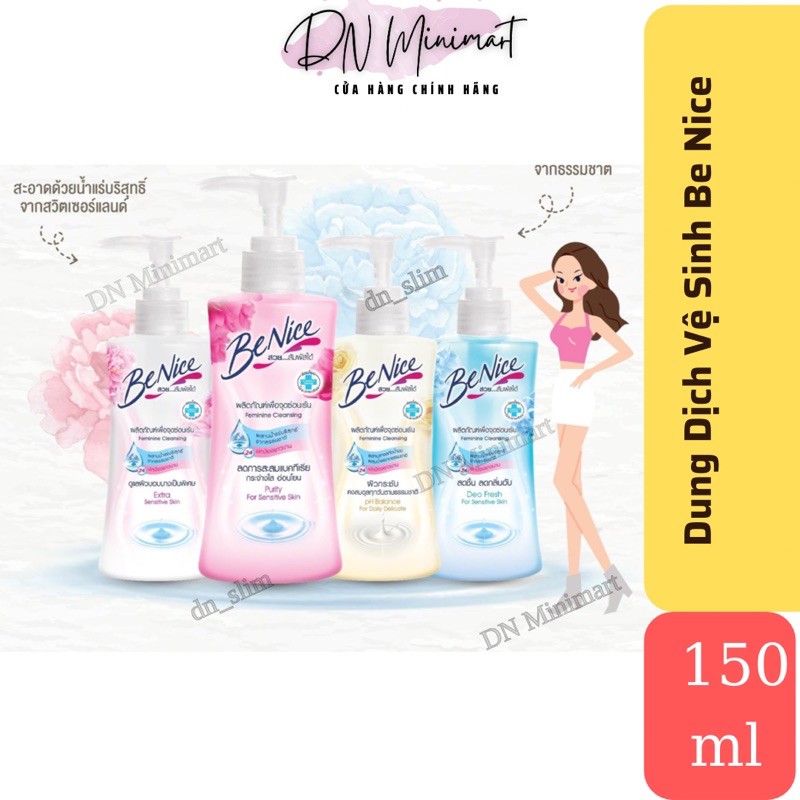 Chai Dung Dịch Vệ Sinh Be Nice 150ml