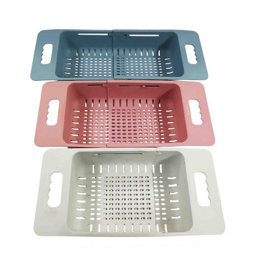 Khay, rổ gác bồn rửa chén bát gấp gọn, điều chỉnh được kích thước tiện lợi (Khay Gác Bồn Rửa)