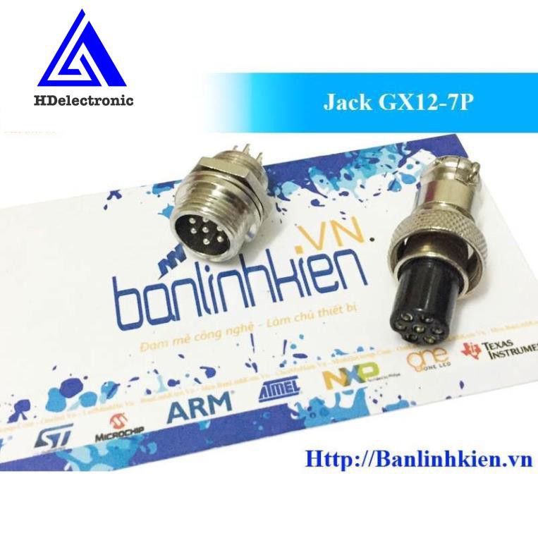 Jack GX12 đực + cái các loại 2/3/4/5/6/7P GX 12