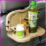 Khay đựng đồ ăn nước uống trên ô tô tiện ích (đen) 206106-2