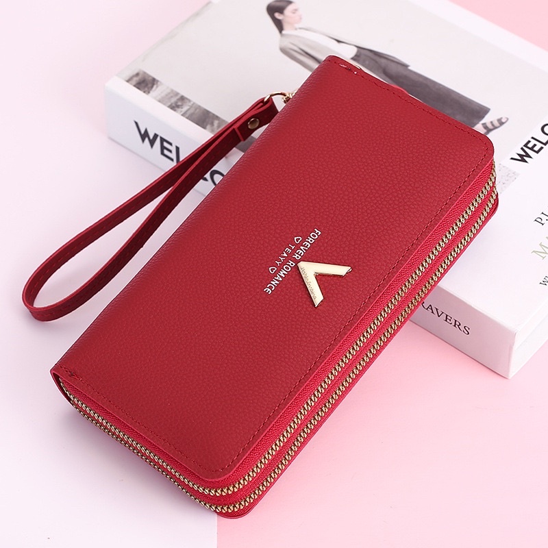 Ví chữ V 2 khoá nhiều ngăn hàng Quảng châu giá rẻ mẫu mới