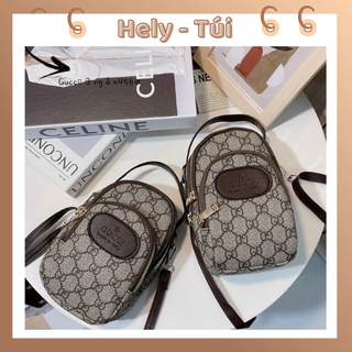 Túi đựng điện thoại mini, túi đeo chéo nữ ba ngăn ulzzang quảng châu thời trang đi chơi di du lịch