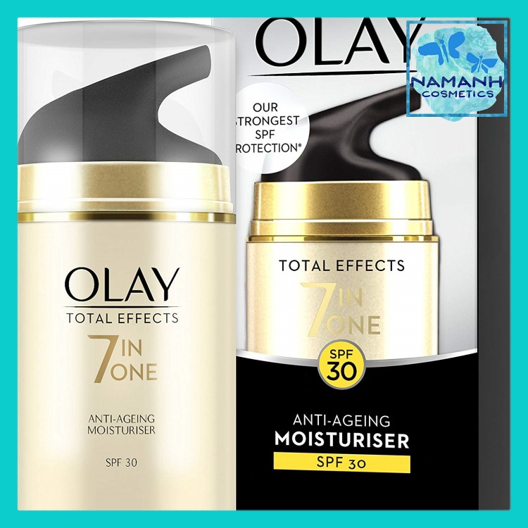Kem dưỡng ẩm ban ngày Olay Total Effects 7-in-1 Anti-Ageing Moisturiser with SPF30, Niacinamide, Vitamin C and E, 50 ml