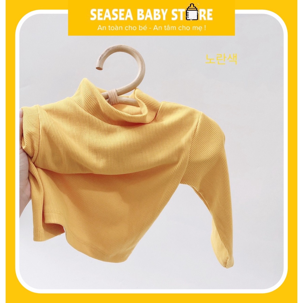 Áo Len Tăm MINKY MOM Cổ Cao 3 Phân Cho Bé, vải mềm mịn, an toàn cho bé  mã ALTTM03