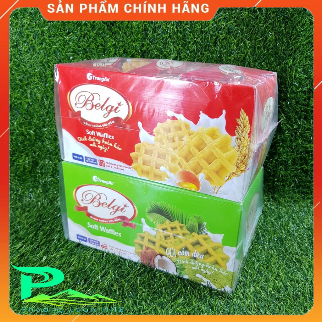 Bánh trứng sữa mềm Belgi Tràng An hộp 322g