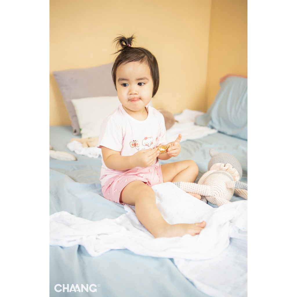 Bộ cộc tay cài vai Chaang summer