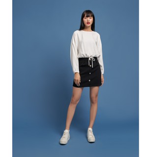 DOTTIE - Áo Kiểu Nhún Eo Nữ T0026