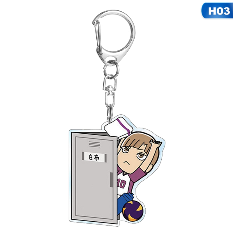 flowersqueen Móc khóa Hình Nhân Vật Anime Haikyuu Dễ Thương