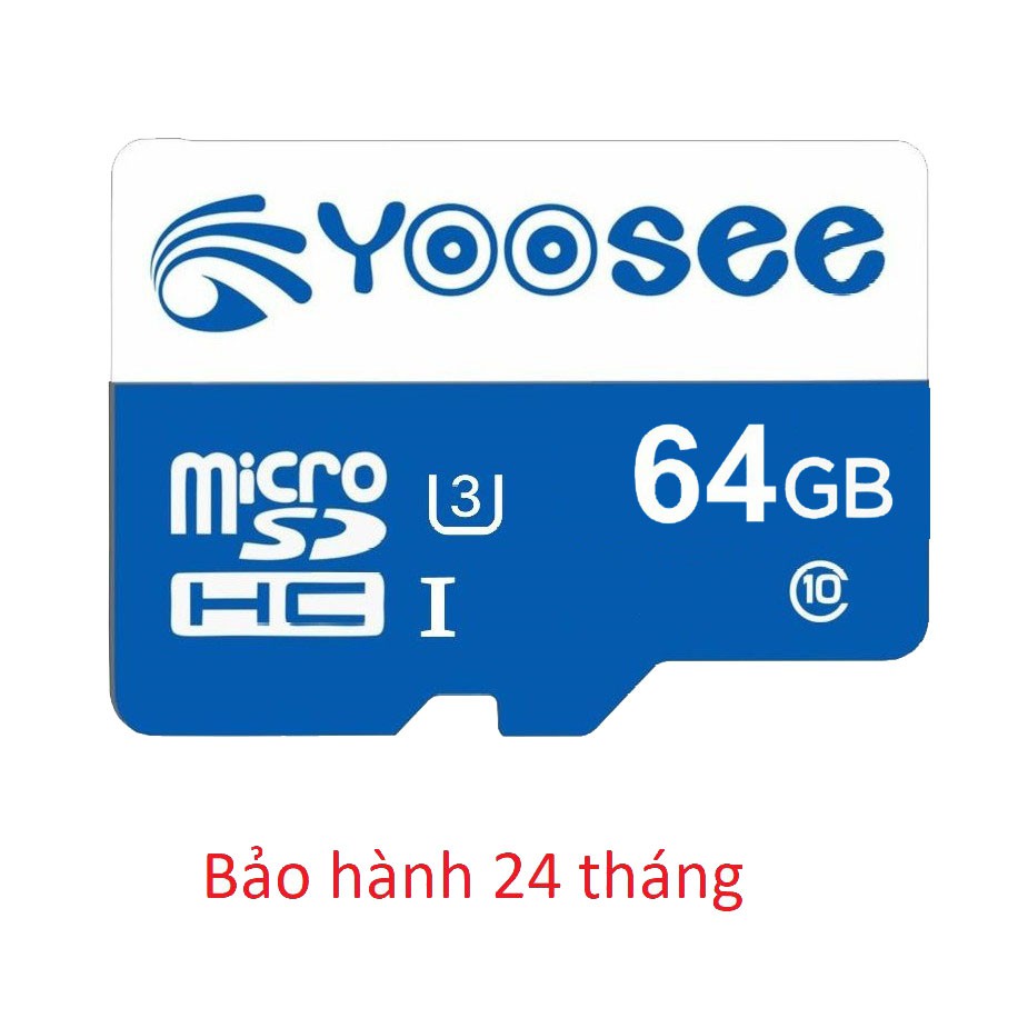 Thẻ nhớ cho Camera Yoosee Micro 32G/ 64gb Class 10 - U3 (Bảo hành 1 đổi 1) - Dùng cho mọi camera WIFI Imou, Ezviz