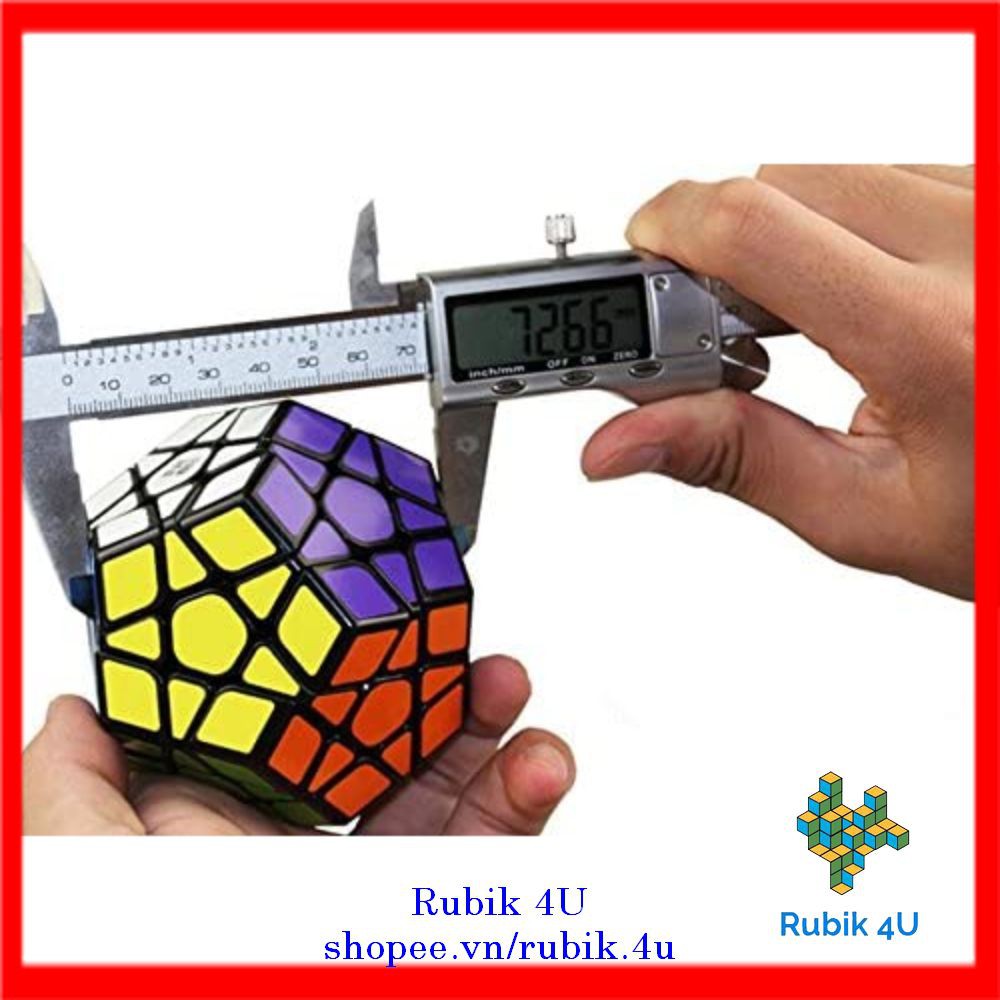 Rubik Biến Thể 12 Mặt Megaminx QiYi QiHeng Sticker Viền Đen