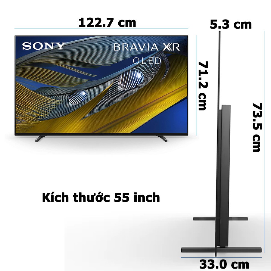 Android Tivi Sony Bravia XR OLED 4K 55 inch XR-55A80J (2021) - Hàng phân phối chính hãng - Bảo hành 24 tháng