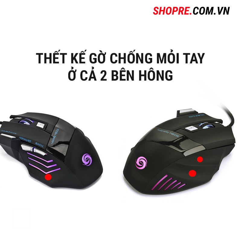 Chuột Gaming K1012A có dây LED đổi màu