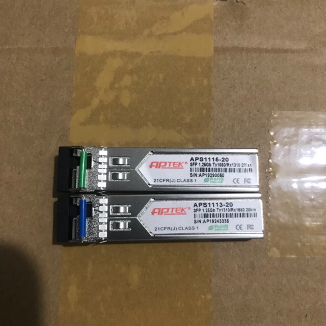 [Mã 155ELSALE giảm 7% đơn 300K] Combo 1 cặp module SFP aptek hàng mới còn bảo hành chính hãng