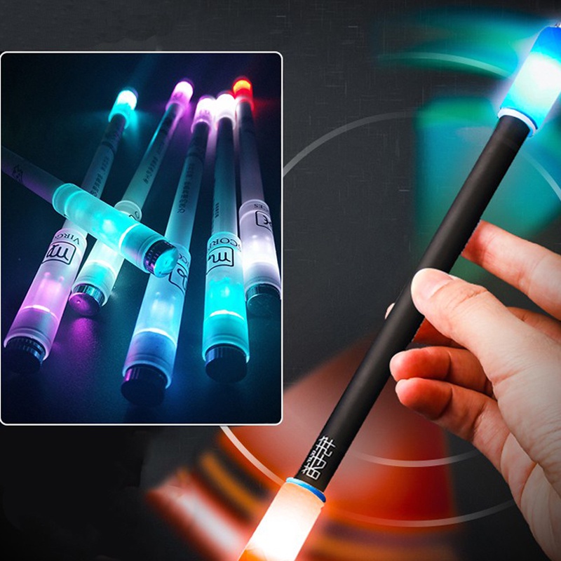 Bút xoay có đèn led họa tiết hoạt hình giúp giảm căng thẳng hiệu quả sáng tạo