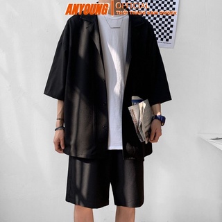 Set Blazer Nam Phong Cách Hàn Quốc  (ÁO BLAZER VÀ QUẦN SHORT UNISEX)  Sc03
