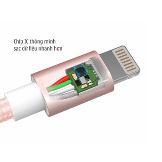 CÁP DÙ SẠC NHANH IPHONE 3 MÉT - MÀU BẠC