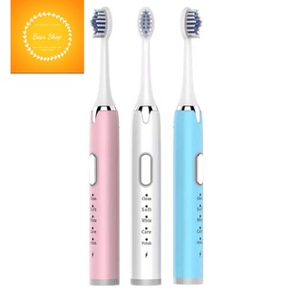 Combo 02 bàn chải điện sạc usb hãng NANJIREN dành cho người lớn