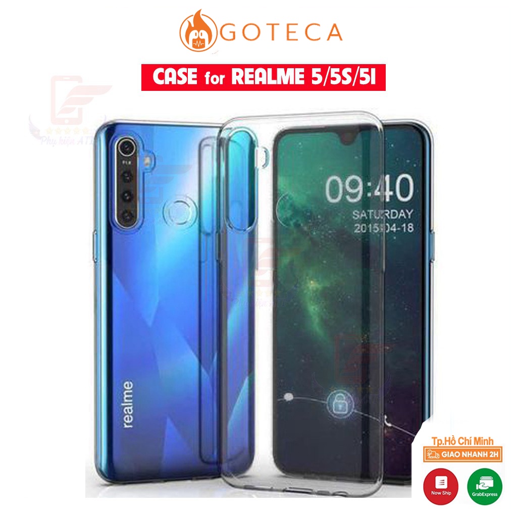 [Freeship50k] Ốp lưng Realme 5/ 5i/ 5s-Trong suốt- Dẻo- Lâu ố Vàng [saleoff]