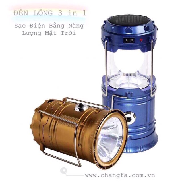Đèn LED năng lượng mặt trời 3 trong 1