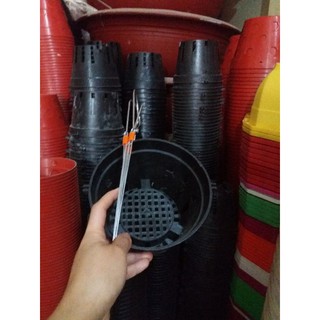 combo 50 cái chậu trồng lan kèm móc phi 18cm