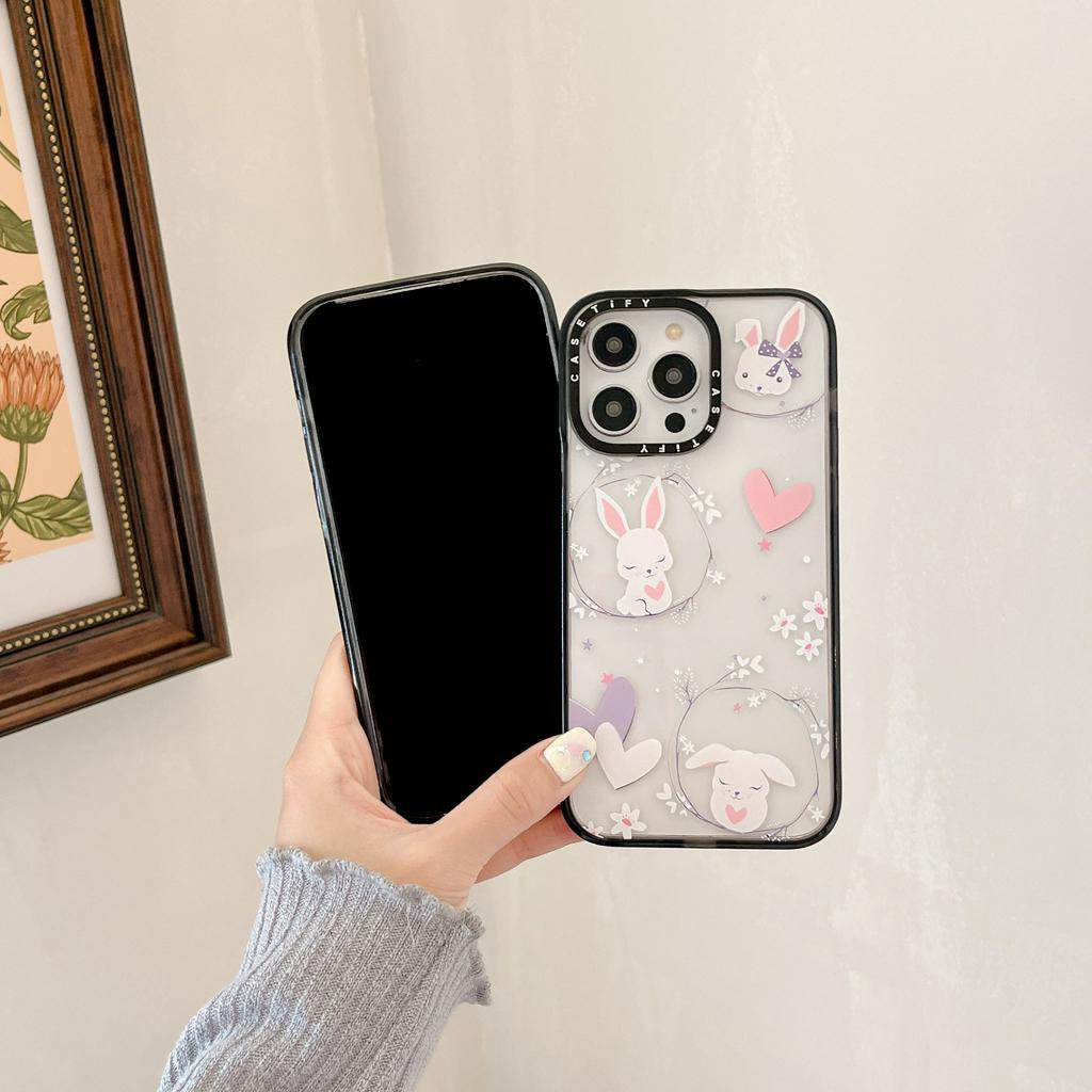 Ốp Điện Thoại Chống Sốc Họa Tiết Động Vật Hoạt Hình Dễ Thương Cho iPhone 14Promax 14Pro 14 13 12 11