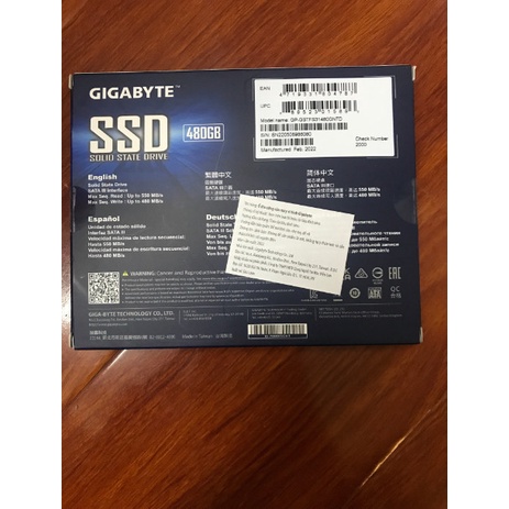 Ổ cứng SSD Gigabyte 120G 256G 480G Sata 3 - Chính Hãng Viễn Sơn - NEW Full Box Bảo hành 3 năm