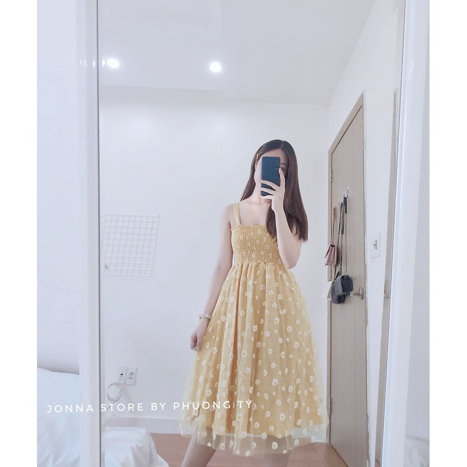 váy hoa cúc bồng bềnh order (CÓ ẢNH THẬT) | BigBuy360 - bigbuy360.vn