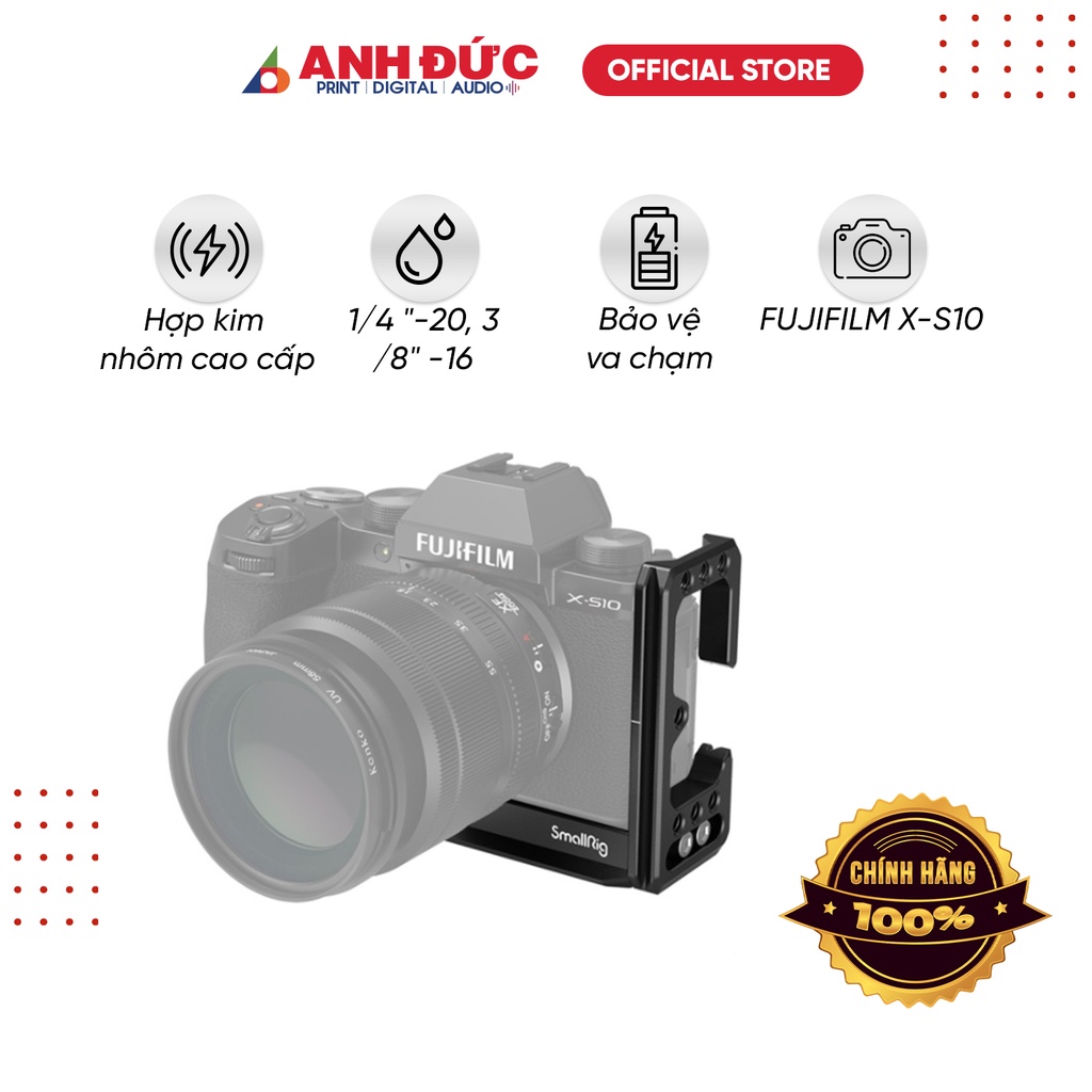 Khung máy ảnh SmallRig L-Bracket for Fujifilm X-S10 - 3086 (Chính hãng)