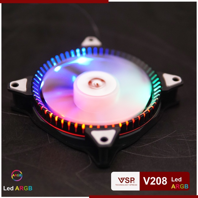 Fan tản nhiệt LED case ARGB 120mm V208