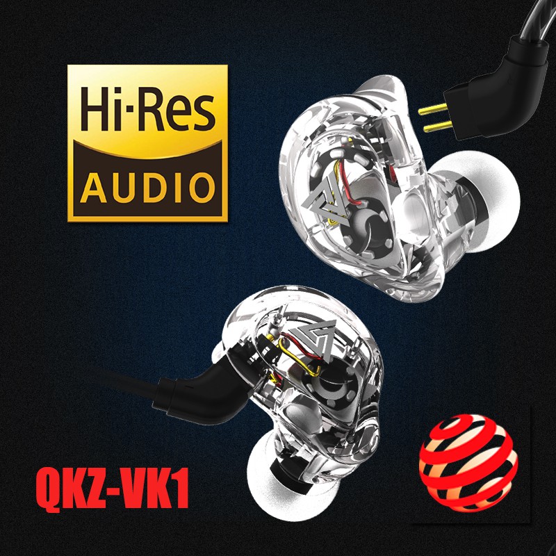 Tai Nghe Qkz Vk1 4dd Hifi Có Dây Cáp Tháo Rời Tiện Dụng