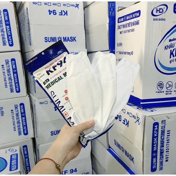 Nguyên Thùng 300 Cái Khẩu Trang Y Tế KF94 Sumi Mask 4 Lớp Kháng Khuẩn