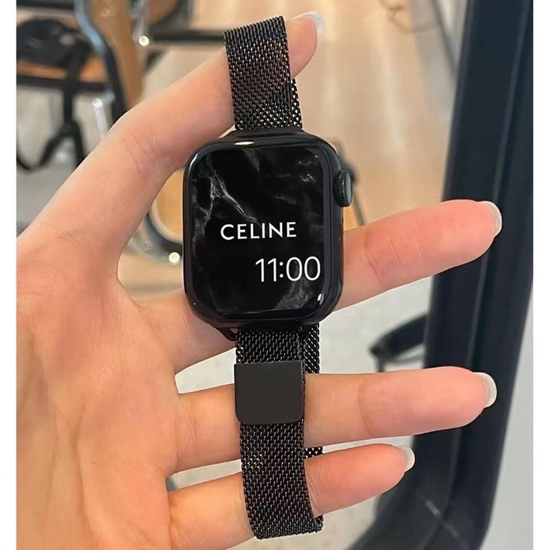 Dây Đeo Inox Milanese Cho Đồng Hồ Thông Minh apple watch 45mm 44mm 42mm metal 38mm 40mm 42mm iwatch serie 7 6 se 5 4 3