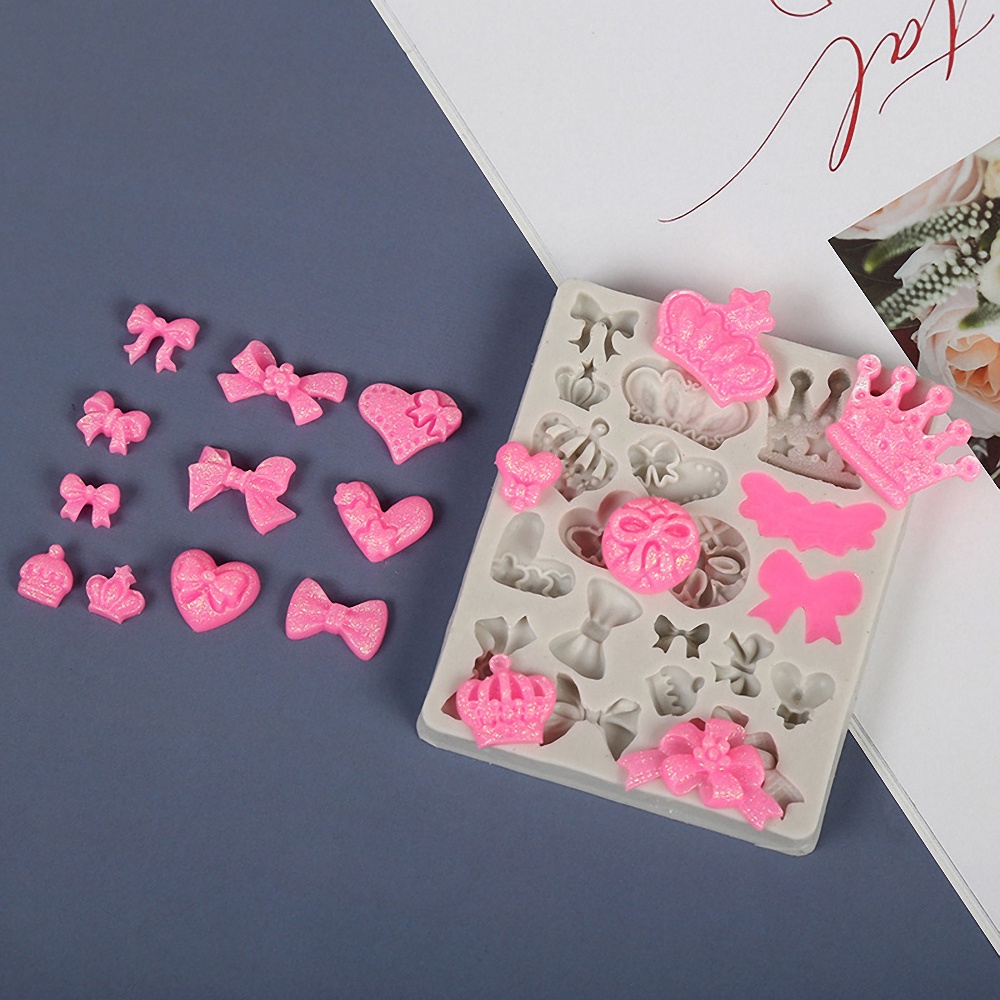 Khuôn Silicone Làm Bánh Hình Nơ Xinh Xắn