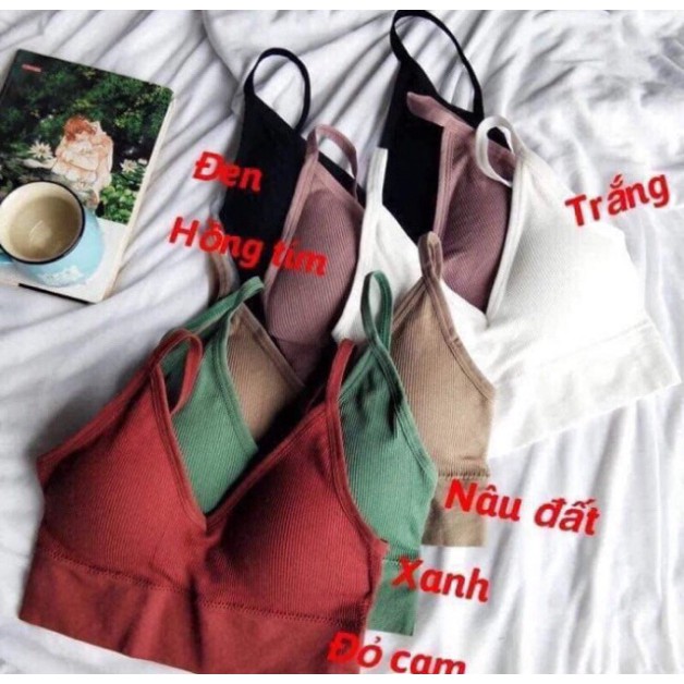 Áo Bra Nữ-Áo Bra Gân Chiết Eo Tập Gym💞FREESHIP💞 Bra Hở Vai Siêu hot