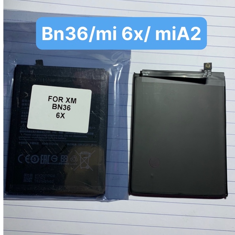 Pin xiaomi BN36 / Mi 6X / Mi A2 / 2910mAh/ hàng chính hãng, bảo hành 3 tháng