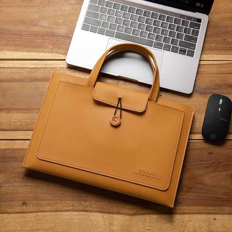 Leather Laptop Bag Large Capacity Laptop Sleeve Notebook Laptop Bag Tablet Notebook Computer General