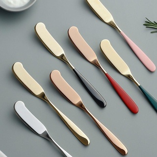 ALISON Multi Function Butter Spreader Stainless Steel Cheese Spreader Butter Scraper Tableware Restaurant Supplies Kitchen Gadgets Dining for Dessert Cutlery Cheese Tool/Multicolor