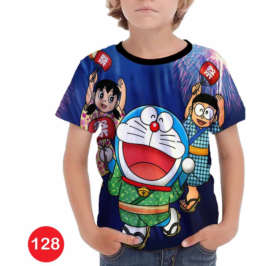 Doraemon Áo Thun In Hình Nhân Vật Hoạt Họa Tv 128 Cho Bé