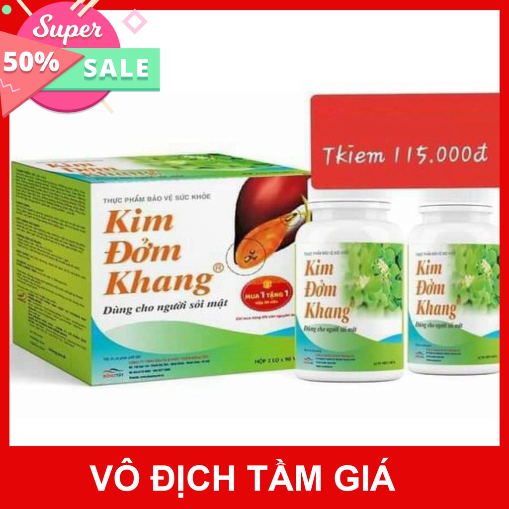 {Mua 1 tặng 1} Kim Đởm Khang – Hỗ trợ tăng cường sức khỏe gan mật, bài sỏi, ngăn hình thành sỏi (Hộp 180 viên)