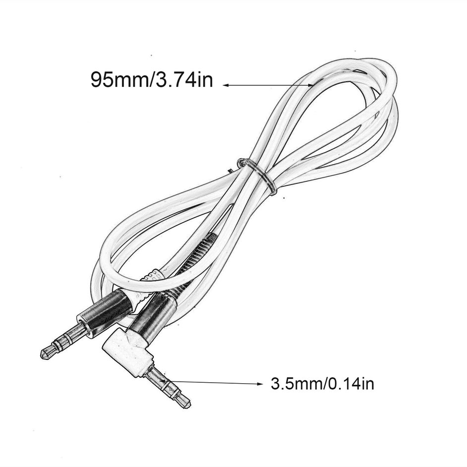 [0519] 3.5 mm Jack AUX Audio Cable Male to Male Cable Gold Plug Line Cord Audio Cable