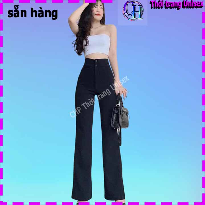 QUẦN ỐNG XUÔNG CẠP CAO 2 CÚC [ Video Ảnh thật ] dáng dài 1m hot hit - CHẤT VẢI TUYẾT MƯA CAO CẤP CÓ LOE NHẸ