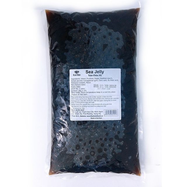 Trân châu 3qvsea jelly làm sẵn túi 2kg