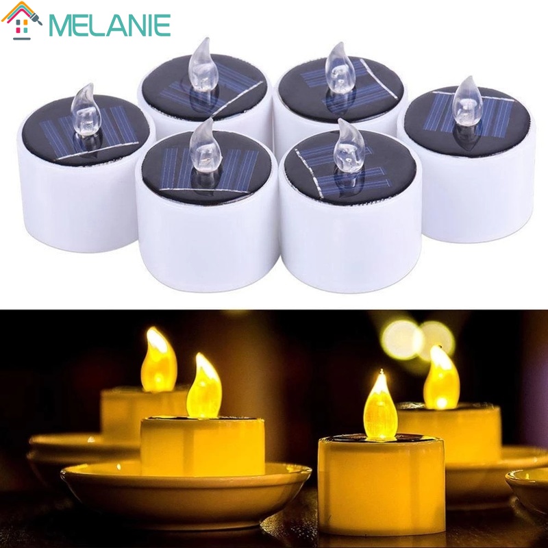 Đèn LED hình cây nến chống nước chạy bằng năng lượng mặt trời dùng trang trí nhà cửa
