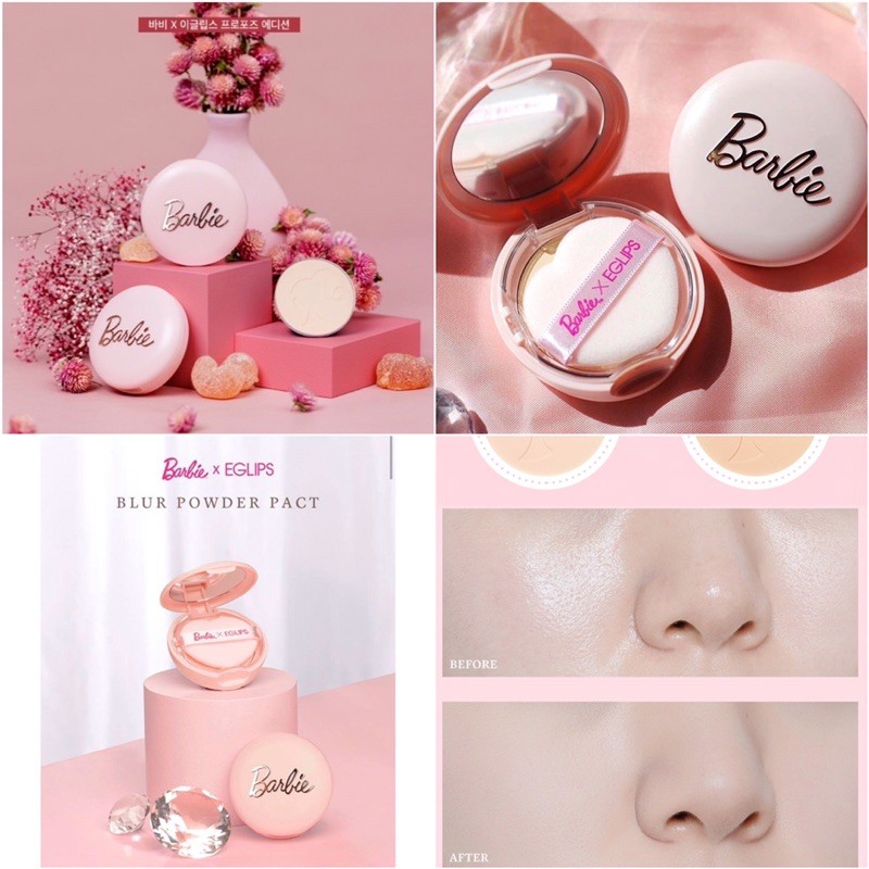 PHẤN PHỦ NÉN KIỀM DẦU Blur Powder Pact phiên bản giới hạn Barbie