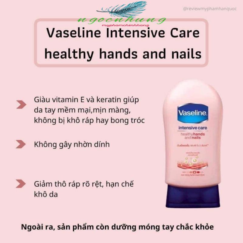 Kem Vaseline dưỡng da tay và dưỡng móng