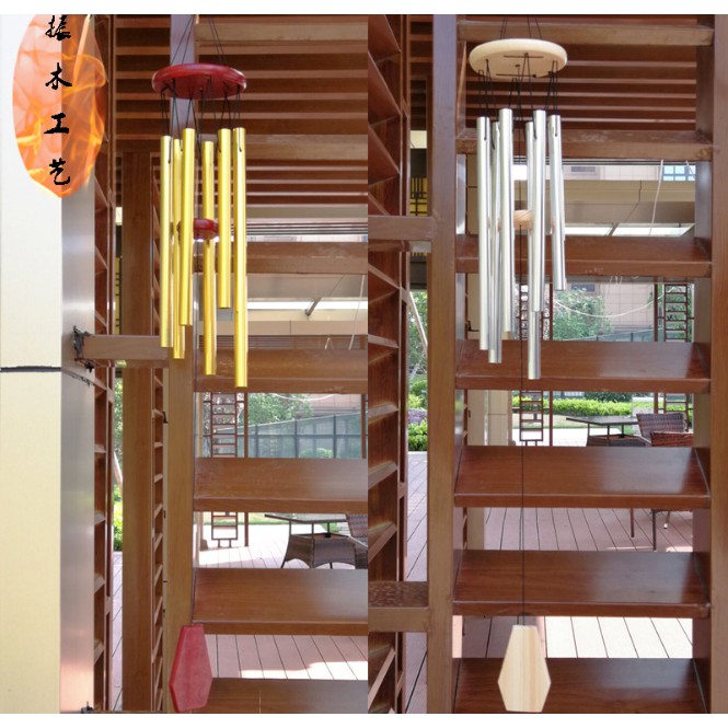 Chuông gió phong thuy 6 thanh nhôm